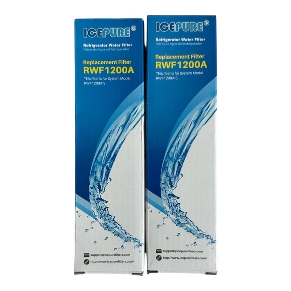 Lot of 2x ICEPURE Refrigerator Water Filter RWF1200A NIB - Picture 1 of 3